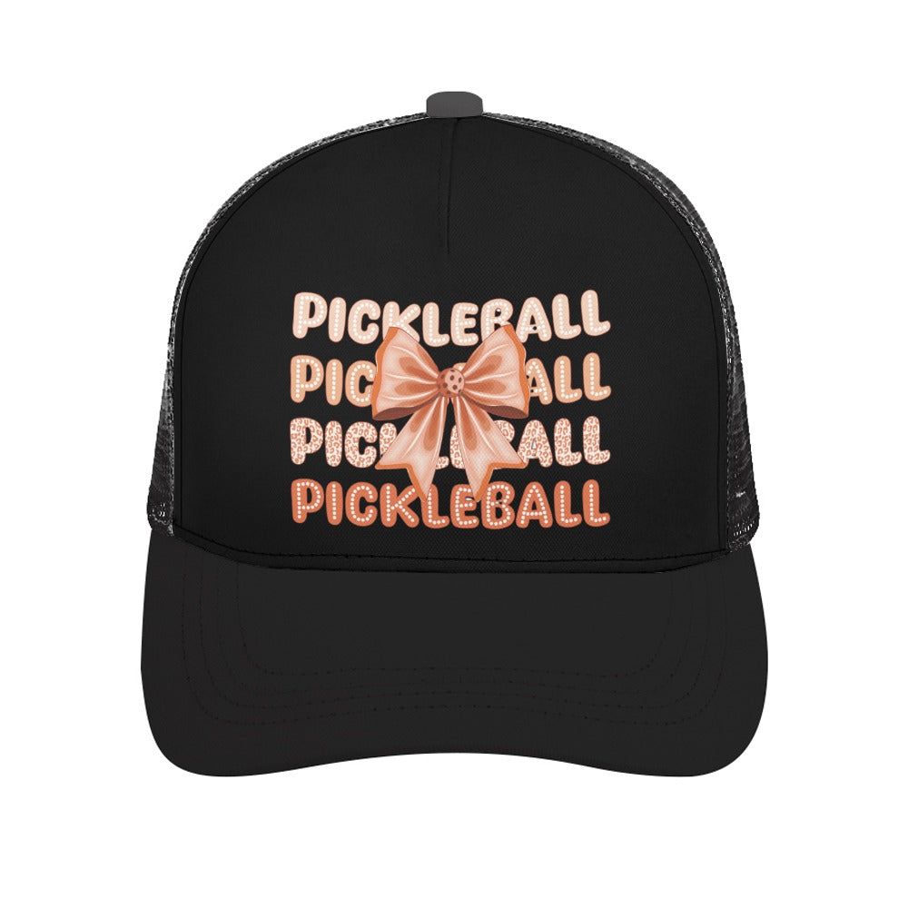 Orange Bow Pickleball Trucker Hat